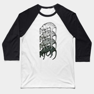 Thylacine Gradient Baseball T-Shirt